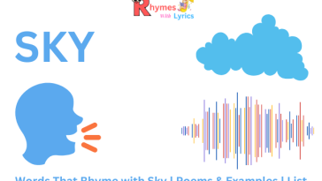 Words That Rhyme With Sky List | Poems | Examples