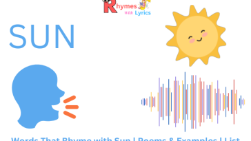 Words that Rhyme with Sun | Meaning | List & Examples